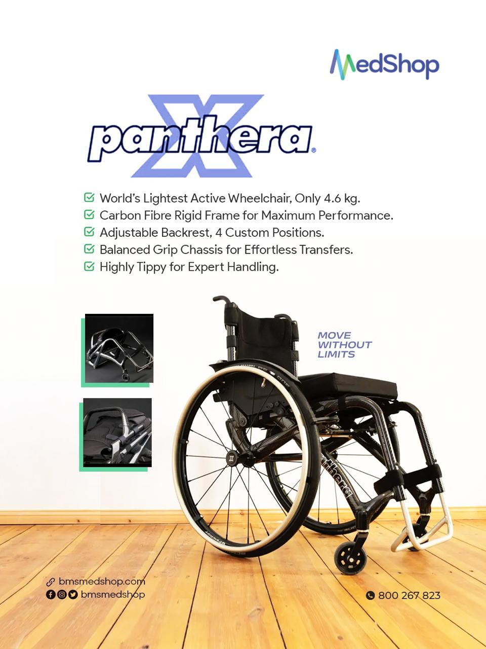 Light Carbon Fiber Wheelchair for Active Users