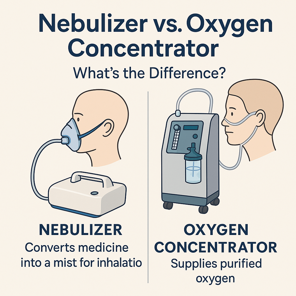 Nebulizer vs. Oxygen Concentrator: What’s the Difference?